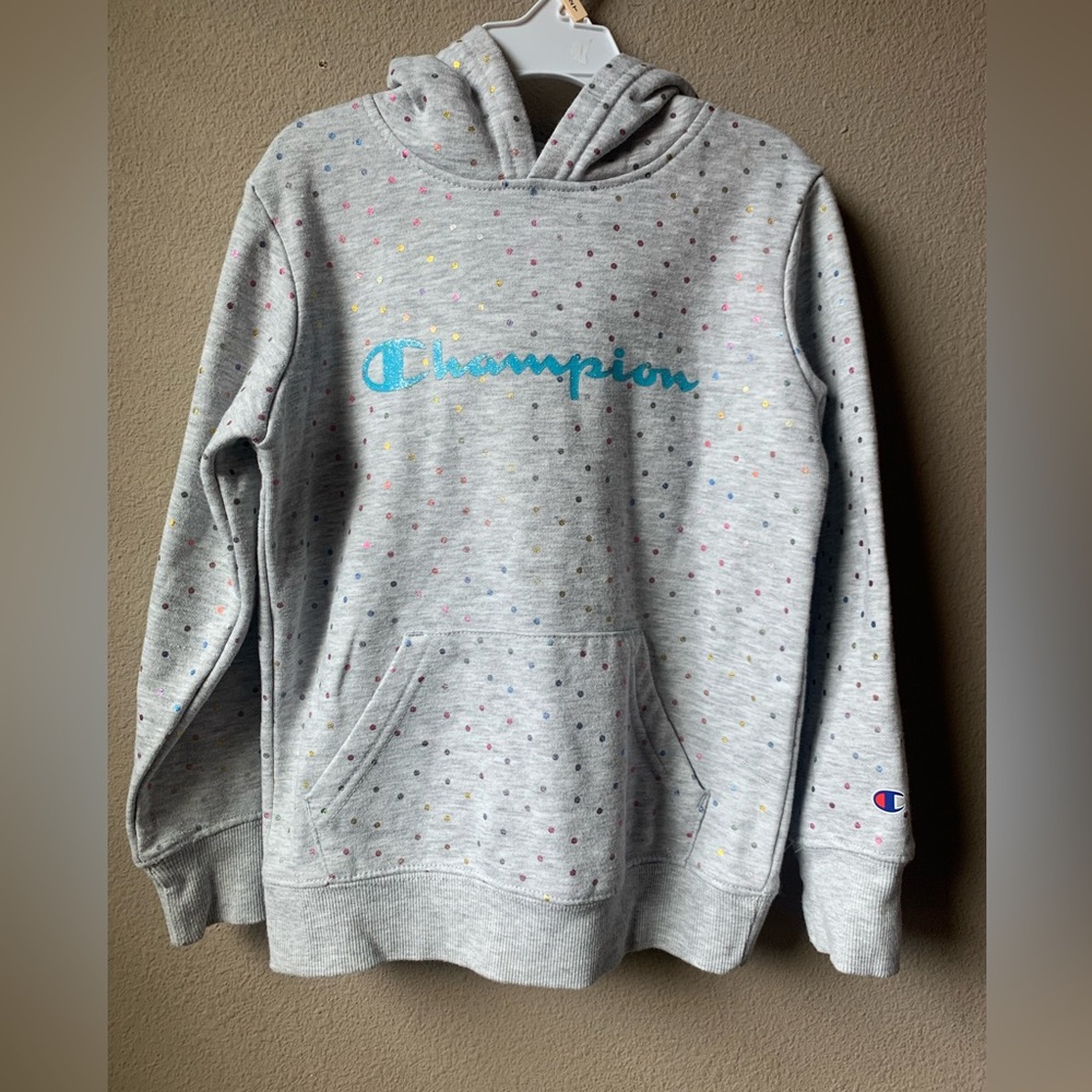 Champion kids hoodie. Gray. Size 6/7. - Picture 1 of 5